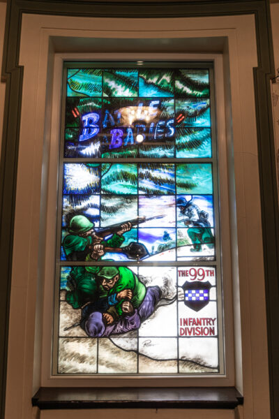Stained Glass Window at the Soldiers and Sailors Museum in Pittsburgh Pennsylvania