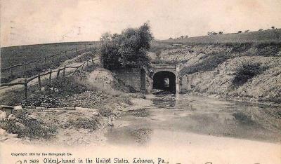 Historic photo of the Union Canal in Lebanon County, Pennsylvania