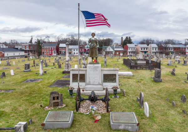 The grave of Molly Pitcher in Carlisle, PA