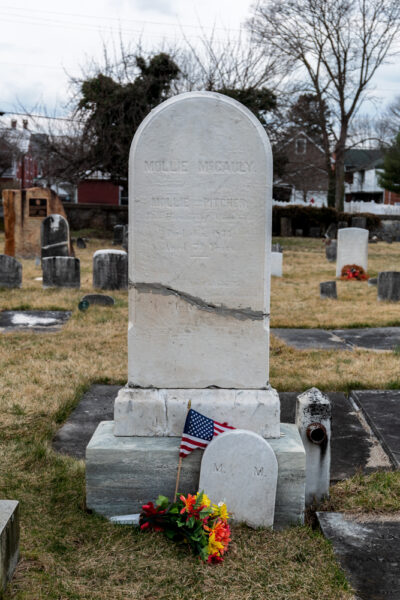 The actual grave of Molly Pitcher in Carlisle PA