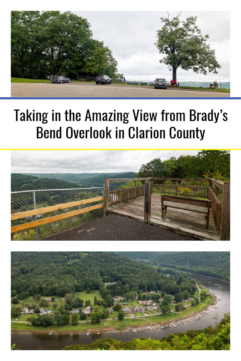 Taking in the Amazing View from Brady's Bend Overlook in Clarion County