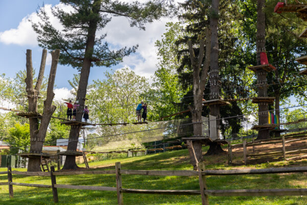 Ropes course at the Elmwood Park Zoo in Montgomery County PA