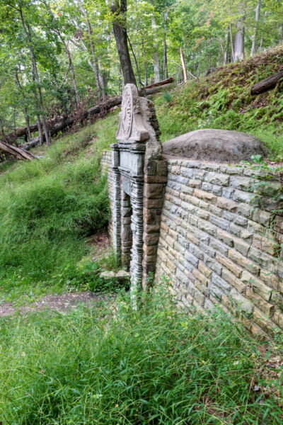 A side view of the Fountain of Youth in Allegheny County PA