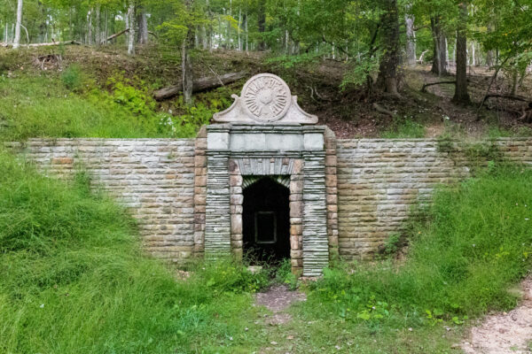 The facade of the Fountain of Youth in Pittsburgh's North Park