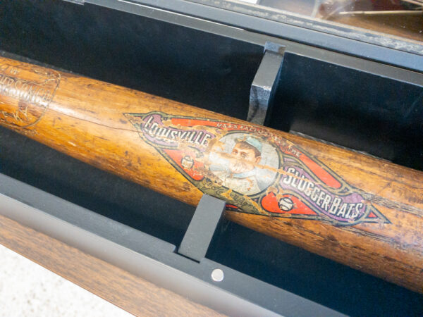 Honus Wagner model bat at the Honus Wagner Museum in Carnegie PA