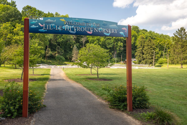 The entrance to the Li'l-Le-Hi Trout Nursery in Allentown Pennsylvania