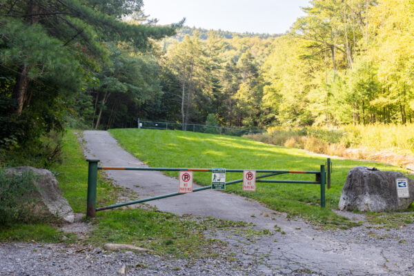 The trailhead for the hike into Shingletown Gap in Centre County PA