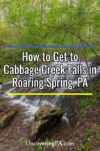 Cabbage Creek Falls in Roaring Spring Pennsylvania