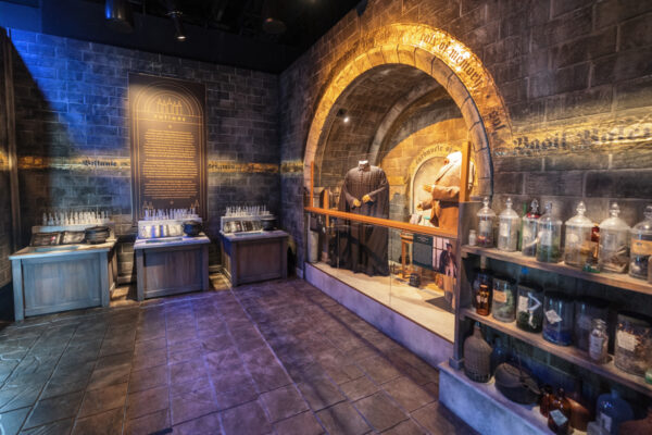 Potions classroom at Harry Potter: The Exhibition at the Franklin Institute in Philadelphia PA