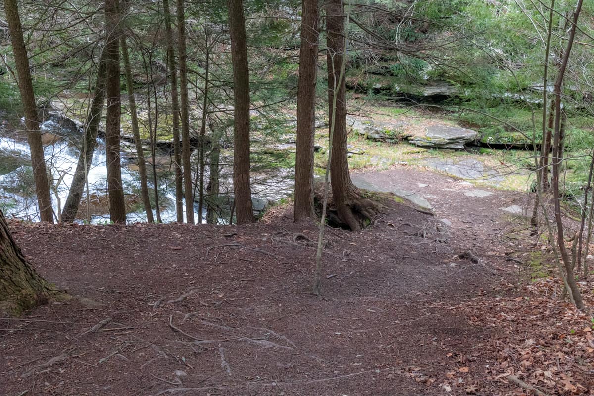 How to Get to the Waterfall in Little Rocky Glen in Wyoming County, PA