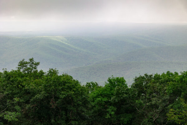 The view from Pavia Lookout in Blue Knob State Park in PA