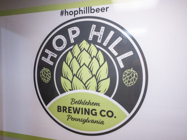 Sign for Hop Hill Brewing in the Lehigh Valley