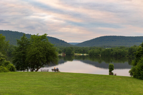 Sunset in Memorial Lake State Park in Lebanon County PA