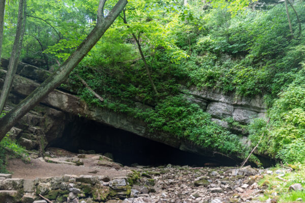The entrance to Tytoona Cave near Altoona, PA