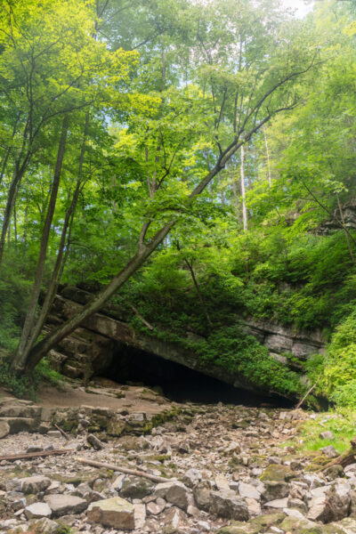 The entrance to Tytoona Cave near Altoona PA