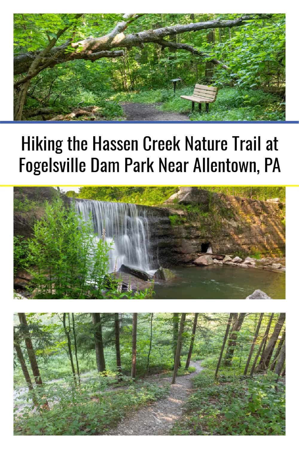 Hiking the Hassen Creek Nature Trail at Fogelsville Dam Park Near ...