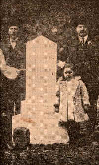 The Lost Children of the Alleghenies Monument when it was dedicated in 1906.
