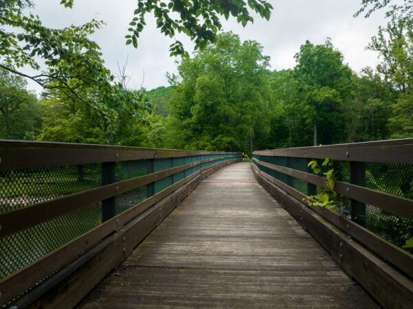 Bridge over Penns Creek in Bald Eagle State Forest in Pennsylvania