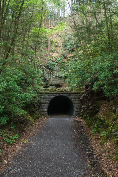 Entrance to Poe Paddy Tunnel near Poe Paddy State Park in PA