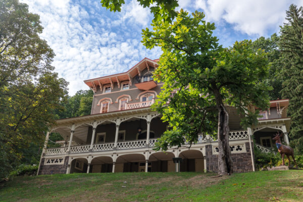 Exterior of the Asa Packer Mansion in Jim Thorpe Pennsylvania