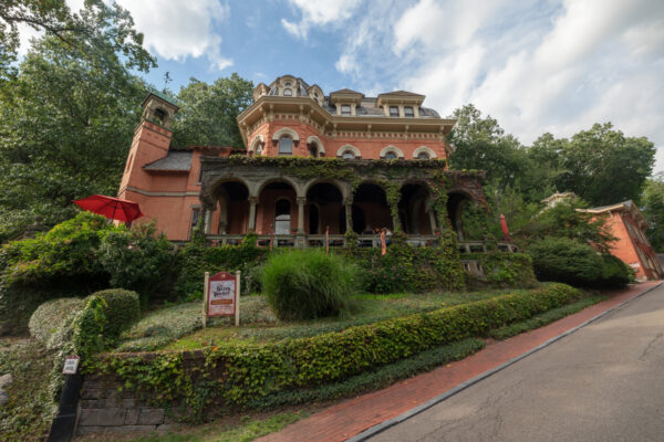 Exterior of the Harry Packer Mansion in Jim Thorpe PA