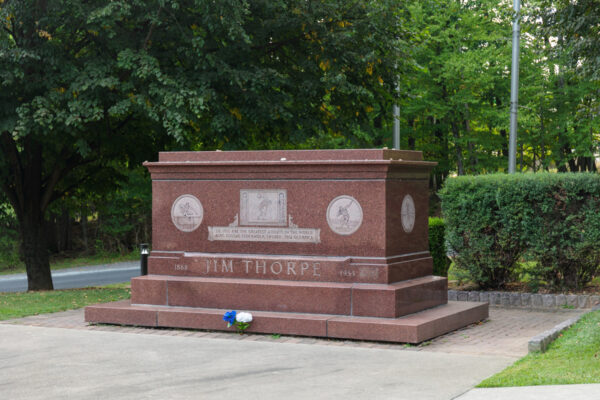 Grave of Jim Thorpe in Pennsylvania