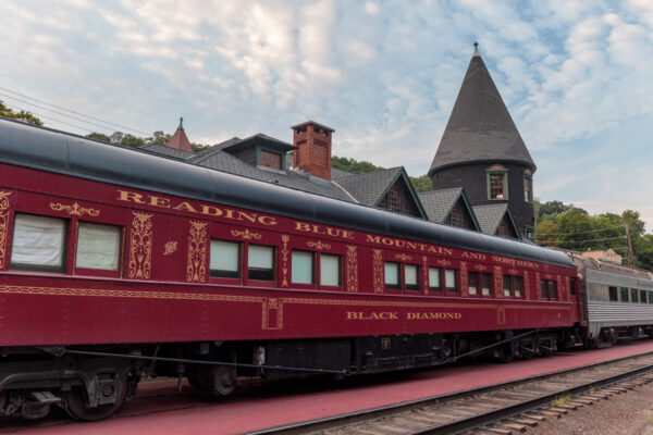 Lehigh Gorge Scenic Railway at the the train station in Jim Thorpe, PA