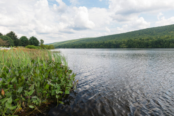 The lake in Mauch Chunk Lake Park in Carbon County PA