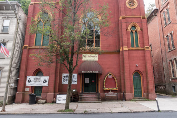 The exterior of the Mauch Chunk Museum in Jim Thorpe PA