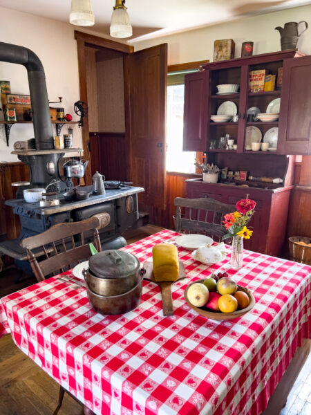 The kitchen in the Heiss family home at the Mifflinburg Buggy Museum in Union County PA