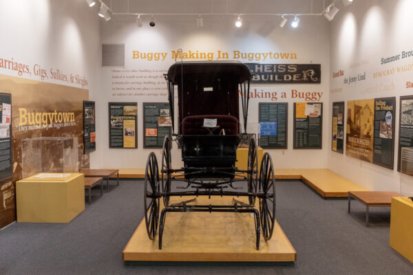 Buggy inside the Mifflinburg Buggy Museum in Union County PA