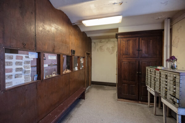 Visitation area at the Old Jail Museum in the Poconos