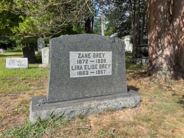 Grave of Zane Grey in Lackawaxen Pennsylvania
