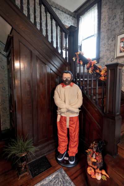Animatronic Hannibal Lecter in the foyer at the Buffalo Bill's House in Perryopolis, PA