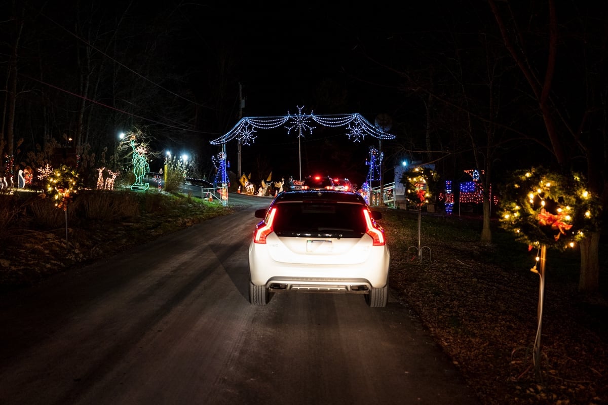 Driving Through the Festive Christmas Light Up Celebration in Clinton, PA Uncovering PA