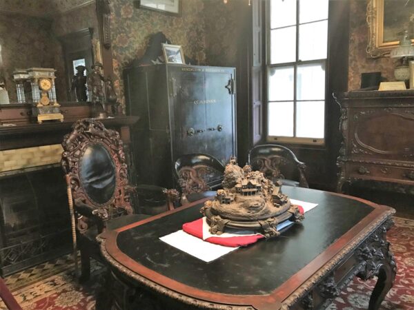 The office inside the Asa Packer Mansion in Jim Thorpe PA