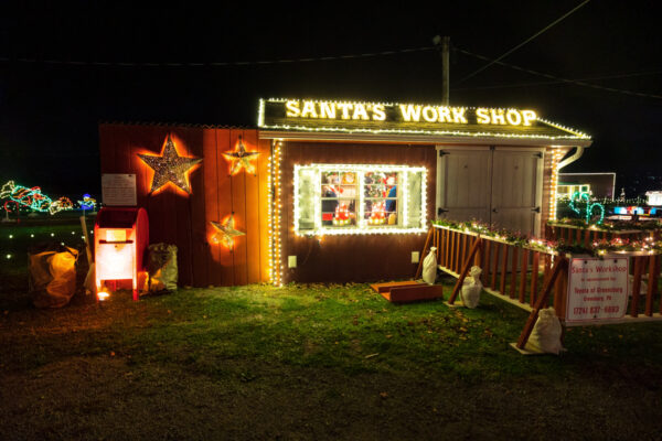 Santa's workshop at Overly's Country Christmas at the Westmoreland Fairgrounds