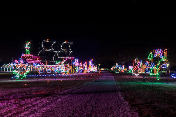 Story tale lights at Shadracks Christmas lights near Pittsburgh Pennsylvania