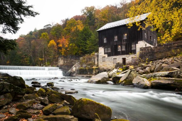 McConnells Mill, one of the filming locations for "The Pale Blue Eye" in Pennsylvania