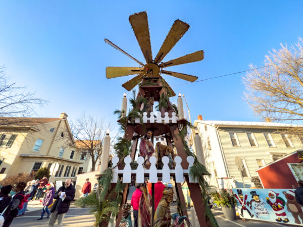 The Weihnachtspyramide at the Mifflinburg Christkindl Market in Pennsylvania