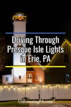 Presque Isle Christmas lights in Erie PA