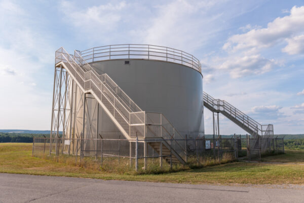 Water tower on Headache Hill in Pennsylvania