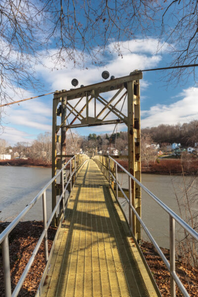 Pier on the Hyde Park Walking Bridge in Leechburg PA