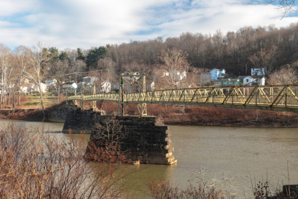 Hyde Park Walking Bridge in Armstrong County PA