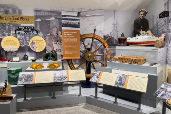 Items on display in "The Story of Us" Exhibit at the Hagen History Center in Erie Pennsylvania