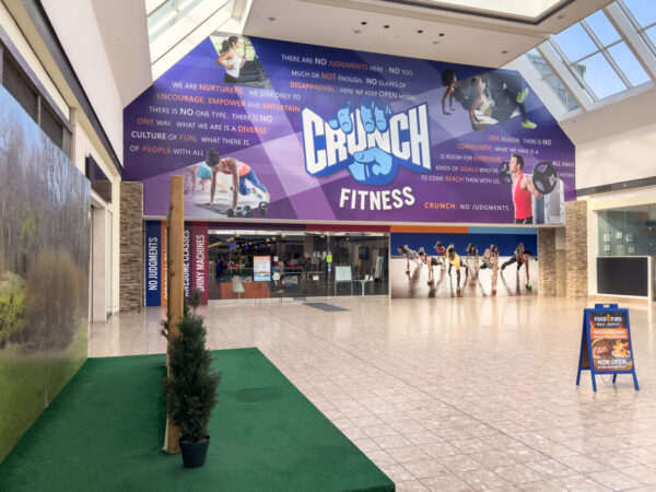 Scranton Welcome Sign at Steamtown Mall outside of Crunch Fitness