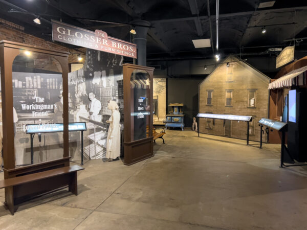 Looking over the America: Through Immigrant Eyes Gallery at the Heritage Discovery Center in Johnstown Pennsylvania