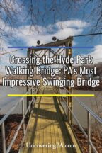 Hyde Park Walking Bridge in Leechburg Pennsylvania