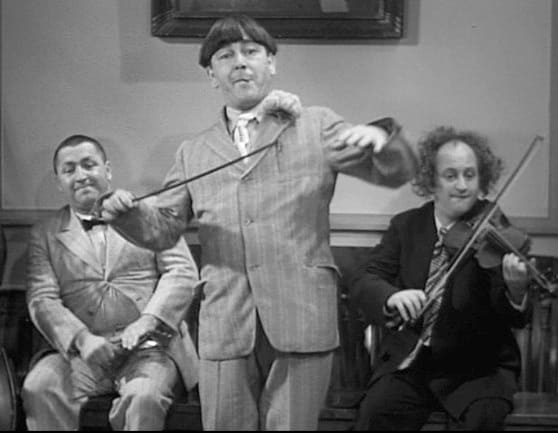 Photo of the Three Stooges that is in the public domain