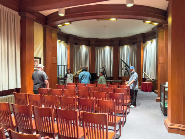 The lecture hall inside the Allegheny Observatory in Pennsylvania